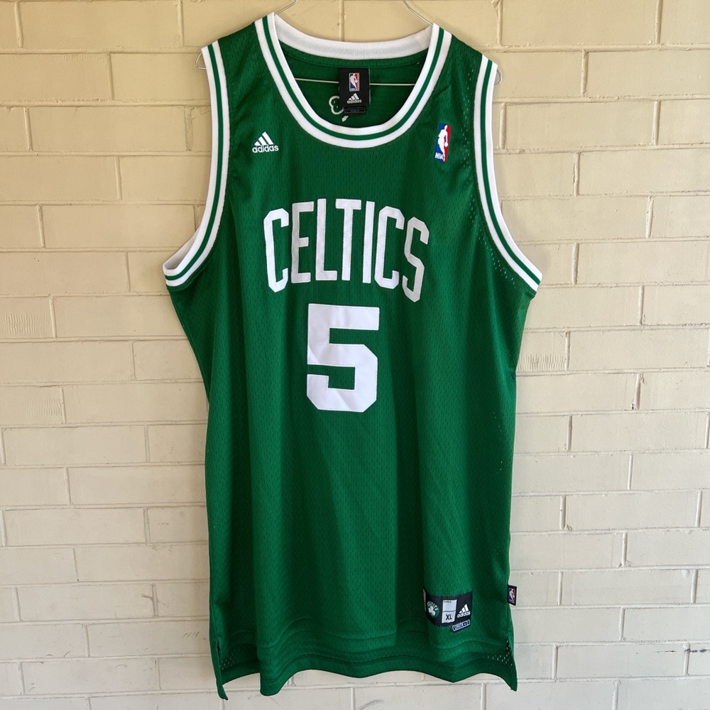 Vintage Adidas Green Boston Celtics #5 Kevin Garnett Jersey